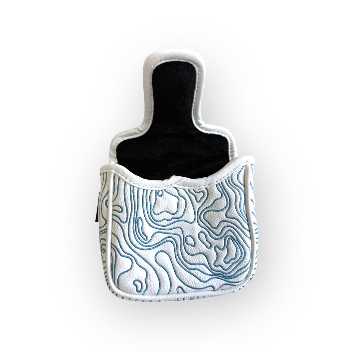 Blue Ridge Golf Co. Topographic Edition – Pure White / Carolina Blue Golf Headcovers