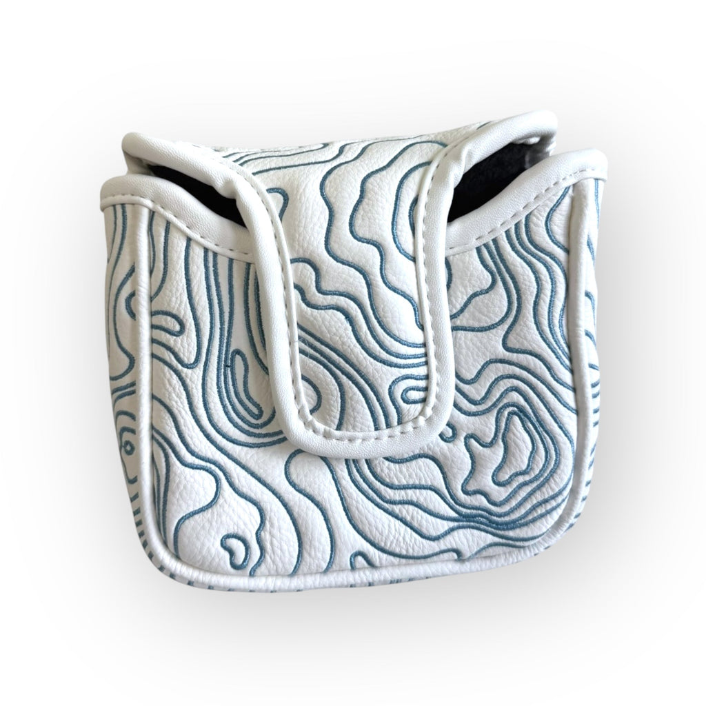 Blue Ridge Golf Co. Topographic Edition – Pure White / Carolina Blue Golf Headcovers