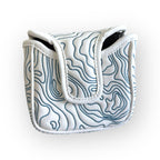 Blue Ridge Golf Co. Topographic Edition – Pure White / Carolina Blue Golf Headcovers