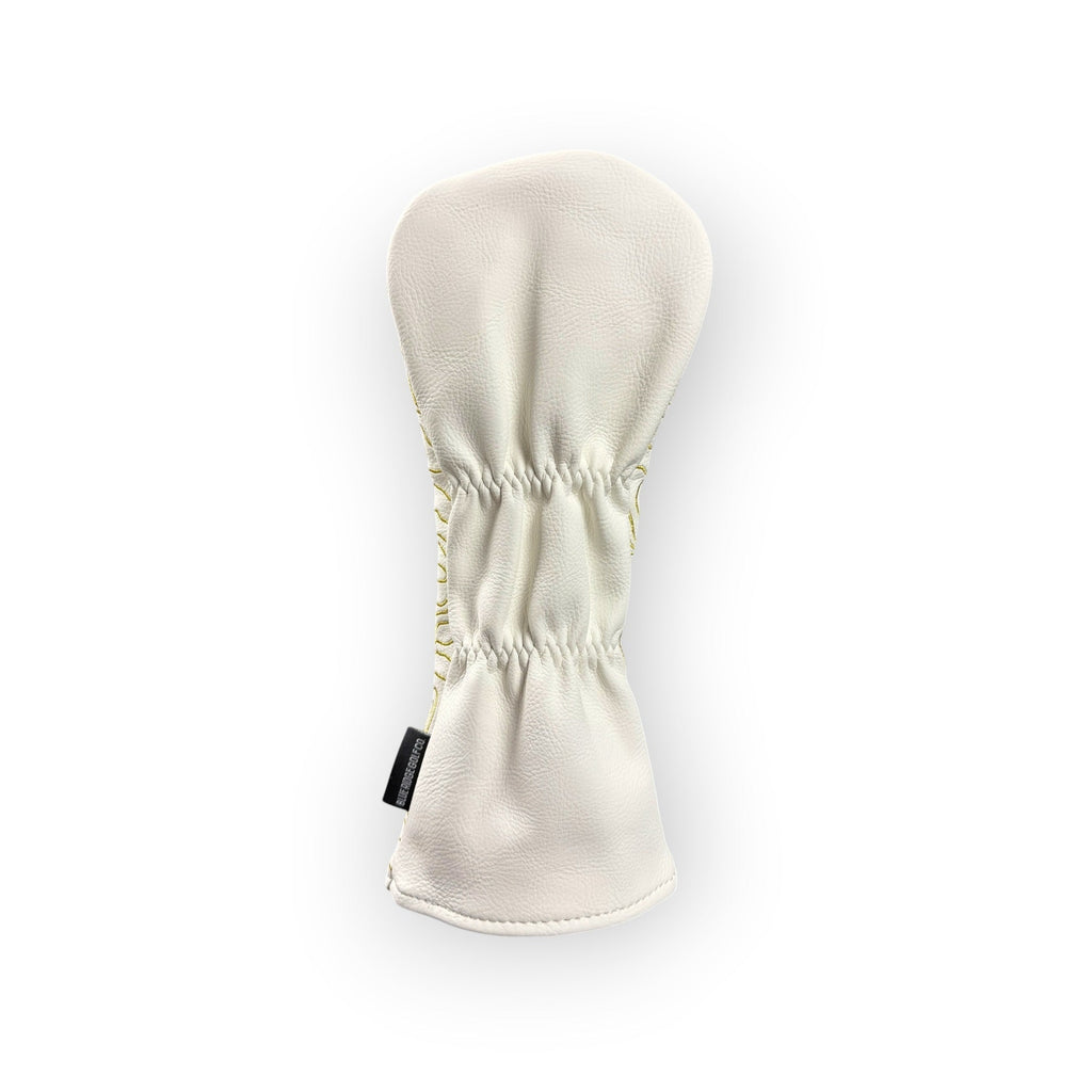 Blue Ridge Golf Co. Topographic Edition – Pure White / Sunrise Gold Golf Headcovers