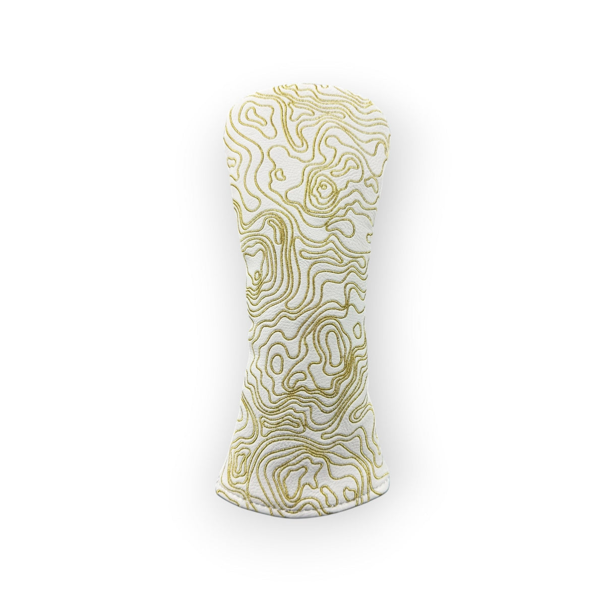 Blue Ridge Golf Co. Topographic Edition – Pure White / Sunrise Gold Golf Headcovers