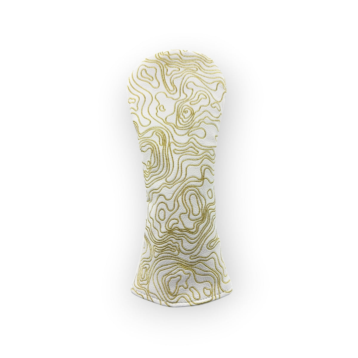 Blue Ridge Golf Co. Topographic Edition – Pure White / Sunrise Gold Golf Headcovers