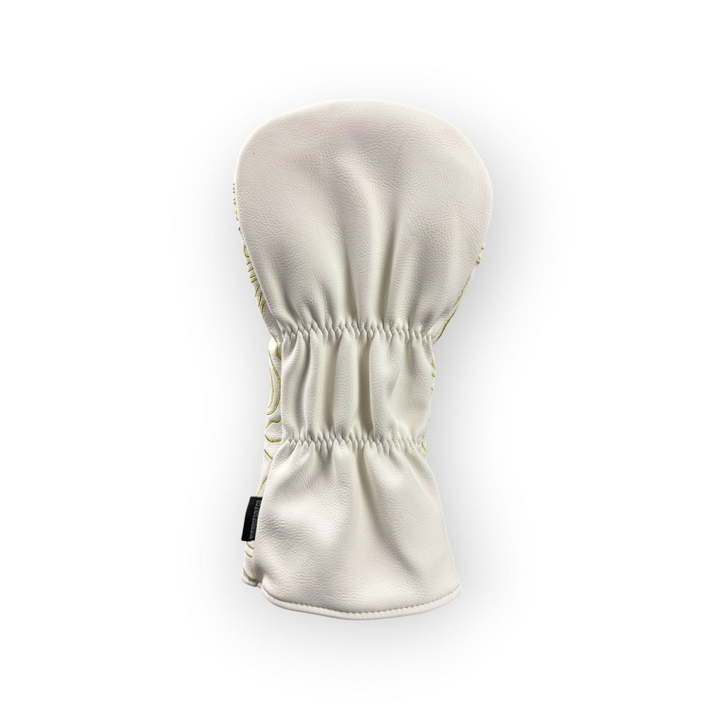 Blue Ridge Golf Co. Topographic Edition – Pure White / Sunrise Gold Golf Headcovers