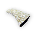 Blue Ridge Golf Co. Topographic Edition – Pure White / Sunrise Gold Golf Headcovers