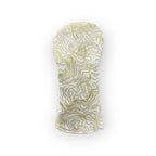 Blue Ridge Golf Co. Topographic Edition – Pure White / Sunrise Gold Golf Headcovers
