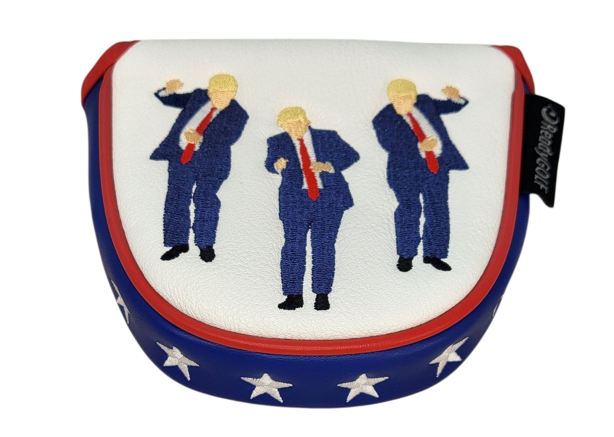 Trump Birdie Dance Embroidered Putter Cover by ReadyGOLF  -  Mallet