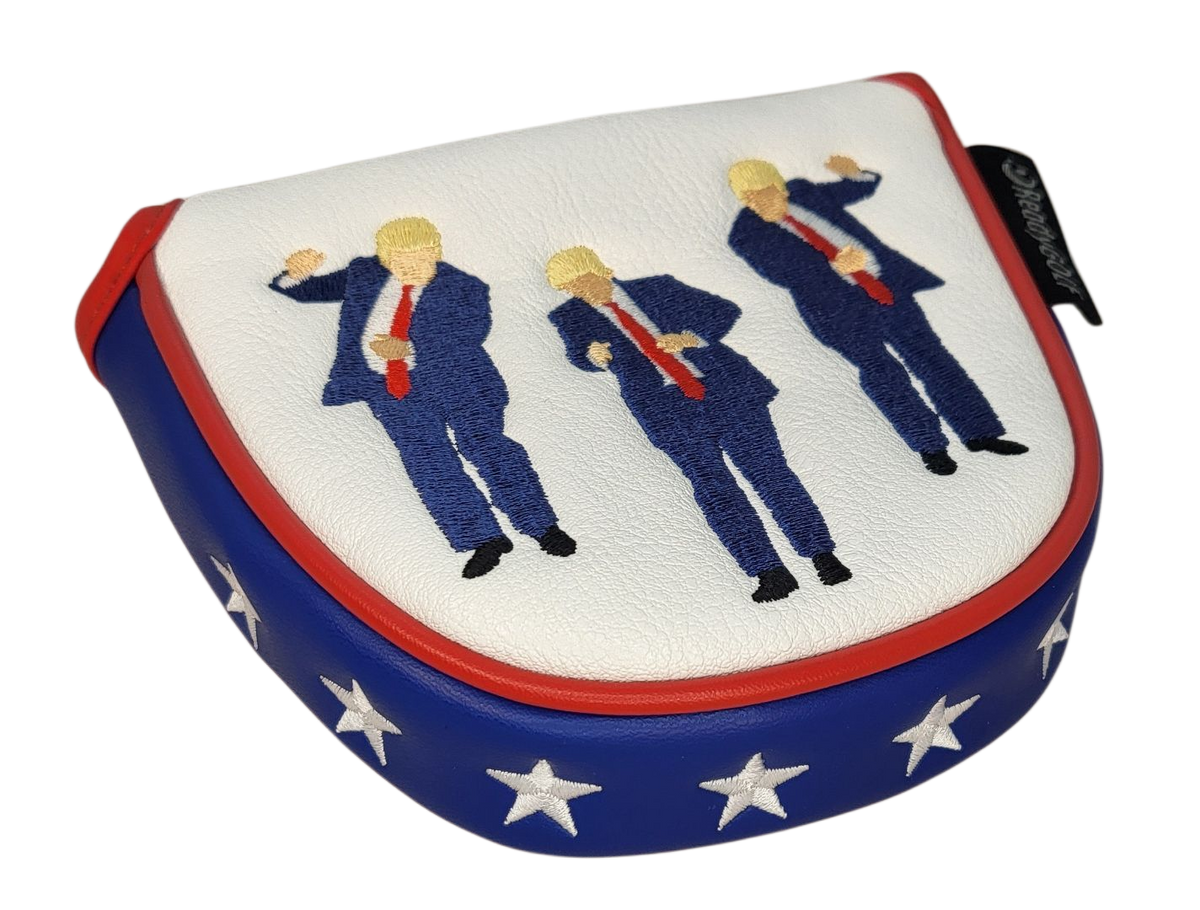 Trump Birdie Dance Embroidered Putter Cover by ReadyGOLF  -  Mallet